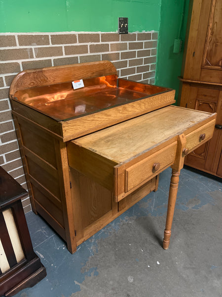 Antique Copper Dry Sink w/ Pull Out 164567.