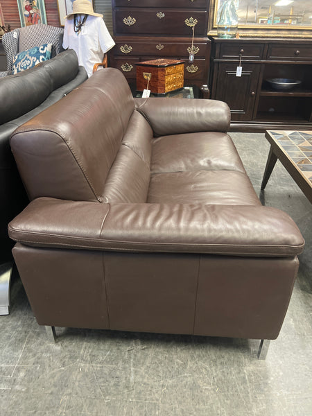 Leather Loveseat Italian 157064. (2 Available)