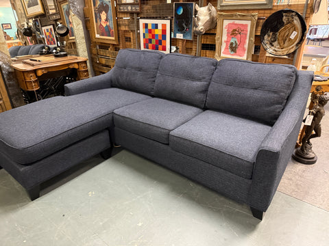 Blue Sleeper Sofa w/ Chaise 165702.