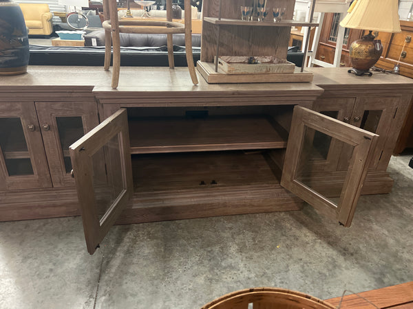 9’ Long Grey Console Cabinet 166454.