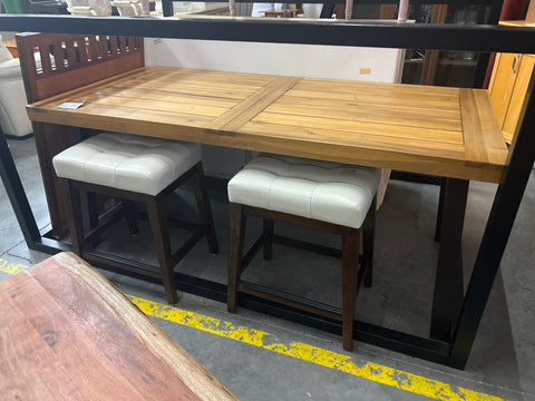 Wood Blank Table Iron Legs 166245.