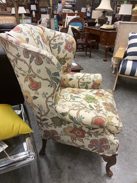 Floral Wingback Chair 153941.