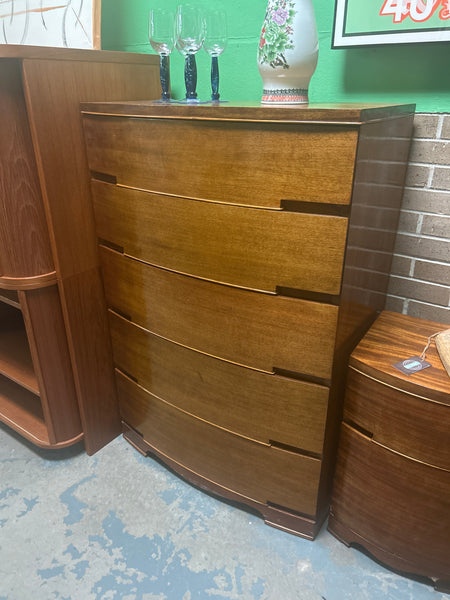 MCM Bow Front Chest of Drawers 166086.