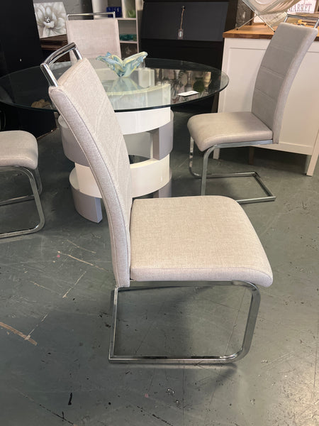 Glass Dining Table w/ 4 Chairs 163957.