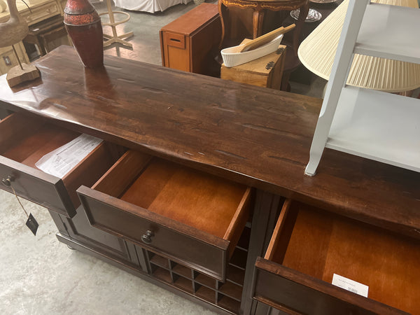 Dark Wood Wine Bar/Console 166584.