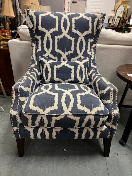 Blue Chair & Ottoman (2*) 148452.