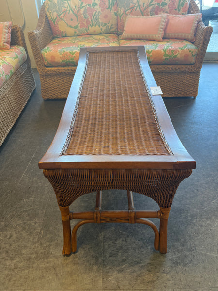 Brown Wicker Coffee Table 168025.