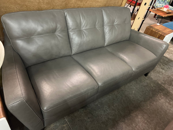 Grey Leather Sofa 169728.