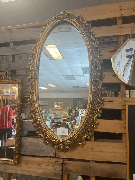 Gold Ornate Oval Mirror 177718.