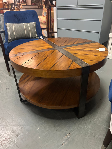 Wooden Round Coffee Table 165415.