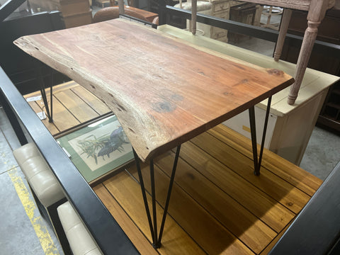 Wood Coffee Table Metal Branch Leg 166589.