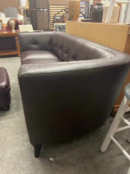 Chocolate Brown Leather Sofa 165874.