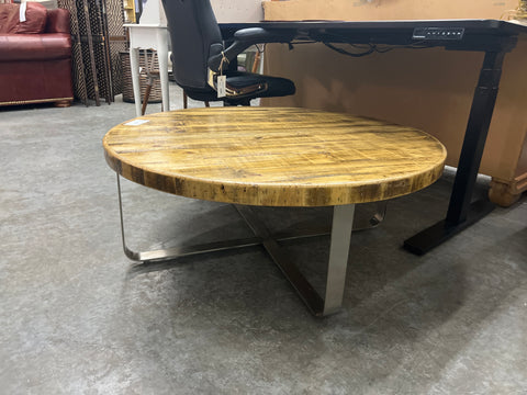 Rustic Round Coffee Table 164916.