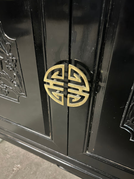 Black Laquer Asian Style Dresser 169095.