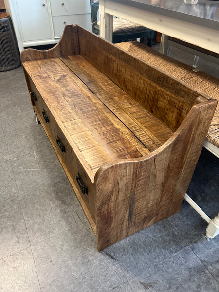 Solid Wood Storage Bench 163888.