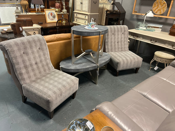 Grey Armless Evangelina Chair (2 available) 167537.