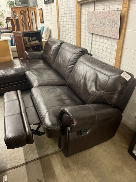 Reclining Sofa With Chaise Leather 157062.