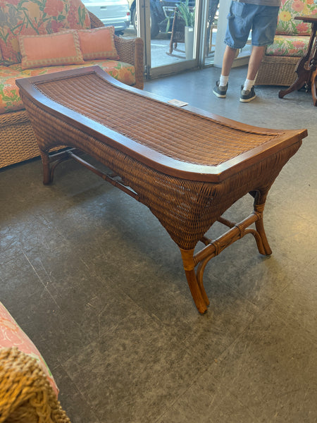 Brown Wicker Coffee Table 168025.