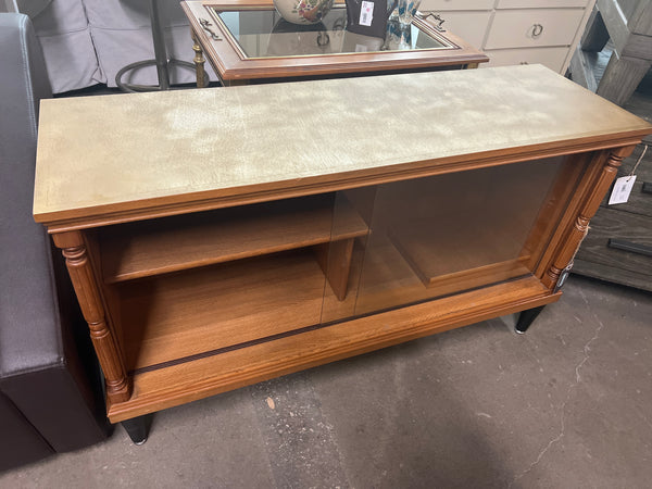MCM Glass Slide Door Cabinet 163939.