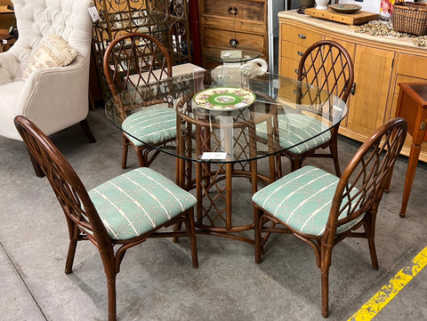 Bamboo Set Table and Chairs 143462.