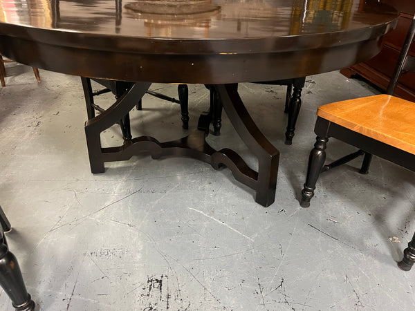 3 Leg Round Dining Table |Black| 60” - Scout & Nimble (chairs+table set price $599