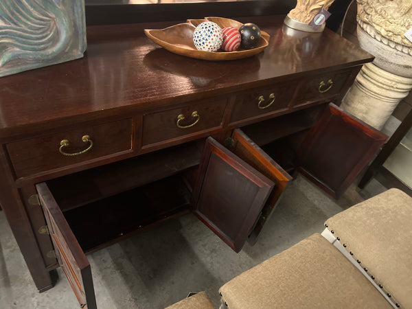 Vintage Console Cabinet - Brass Handles 173216.