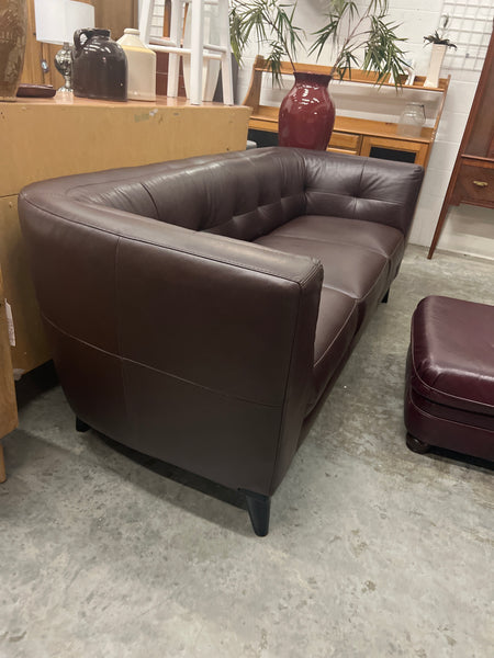 Chocolate Brown Leather Sofa 165874.