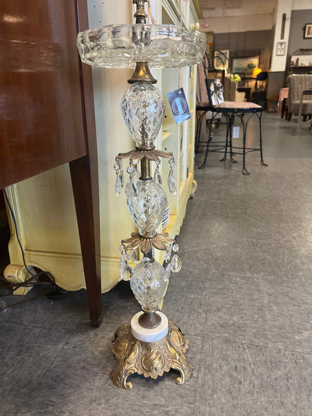 Antique Crystal Standing Ash Tray 170064.