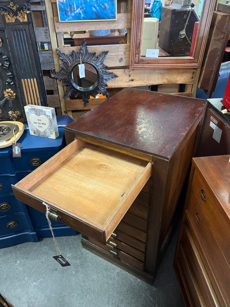 Large Wood Flat File Cabinet 156485.