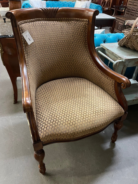 Gold Toned Leaf Pattern Chair (2 available) 153751.