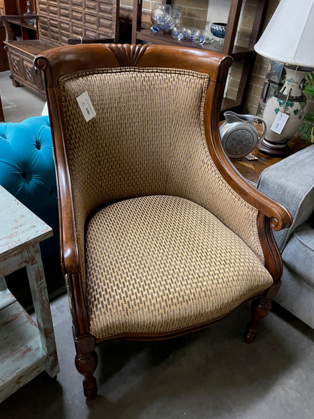 Gold Toned Leaf Pattern Chair (2 available) 153751.