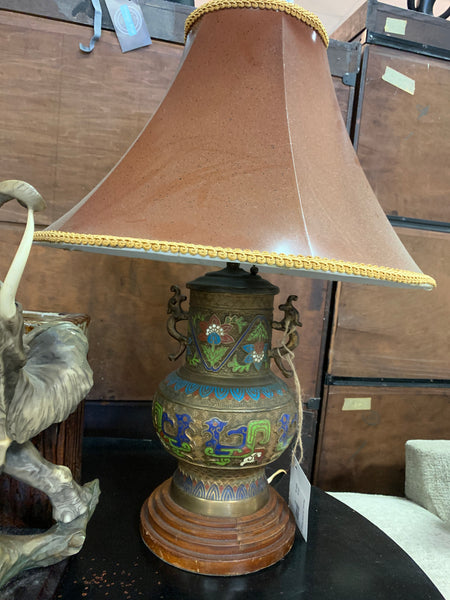 Japanese Cloisonne Dragon Lamp 142876.