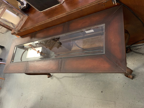 Leather Top Entry Way Table 145529.