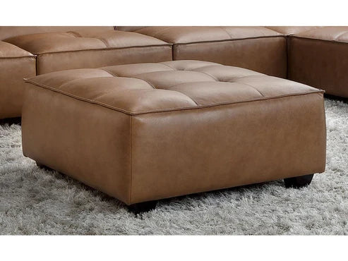 Top Grain Leather Ottoman 155850.