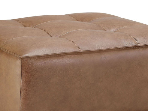 Top Grain Leather Ottoman 155850.