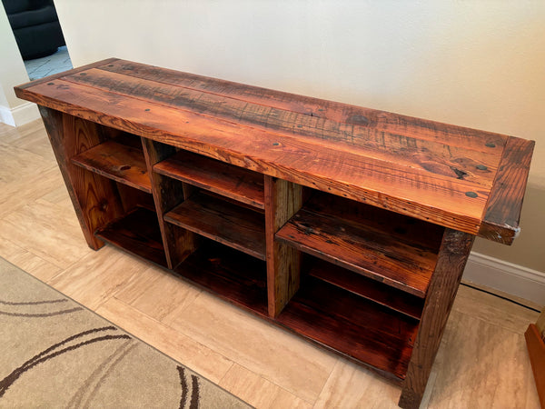 Sandtown Milworks Console 150631. reclaimed pine from Baltimore