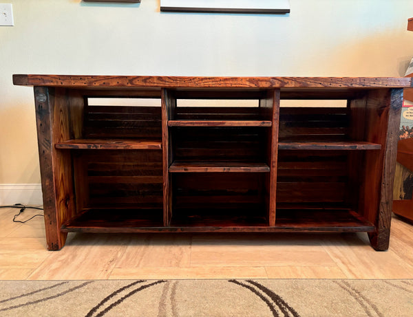 Sandtown Milworks Console 150631. reclaimed pine from Baltimore