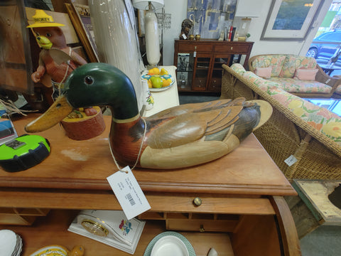 Tom Saber Carved Wood Mallard 170158.