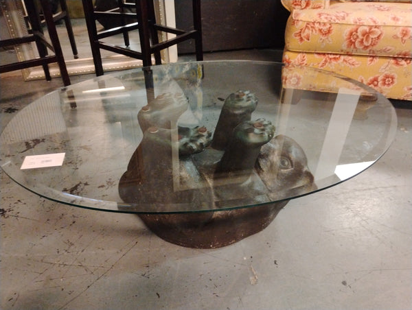 Bear Glass Top Coffee Table 166644.