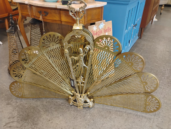 Art Deco Brass Fireplace Screen 168997.