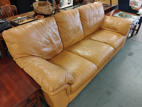 Camel Leather Sofa 166645.