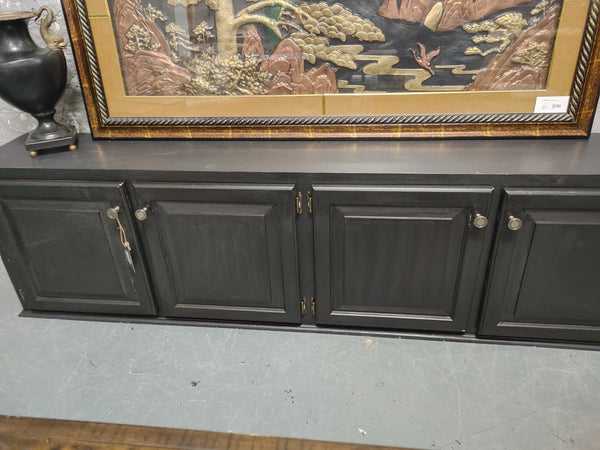 4-Door Black TV Console 164345.