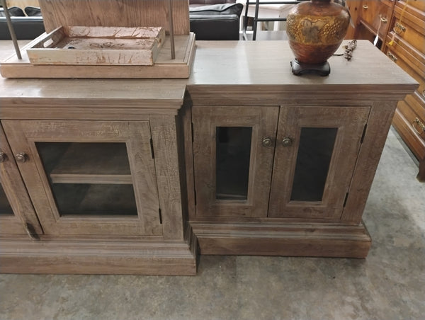 9’ Long Grey Console Cabinet 166454.