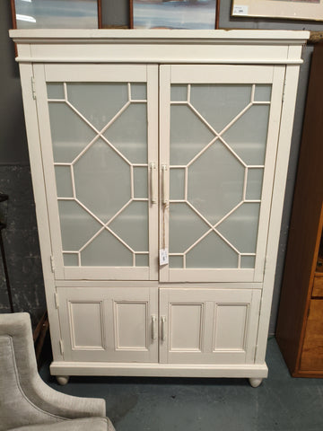 White Glass Cabinet 178210.