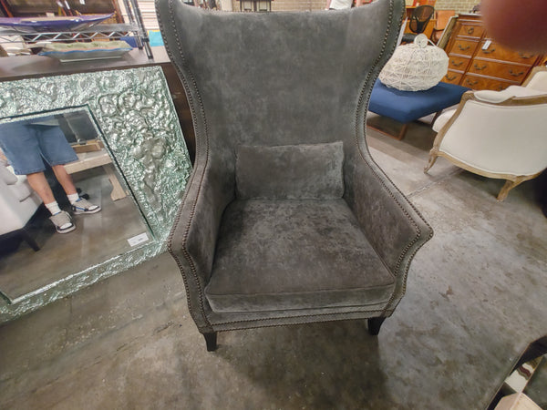 Charcoal Velvet Bernhardt Chair 178046.