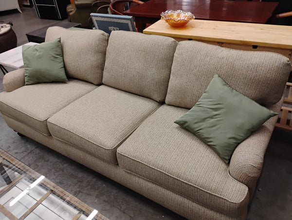 Rowe Custom Tan Tweed Sofa 168582.