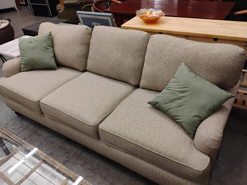 Rowe Custom Tan Tweed Sofa 168582.