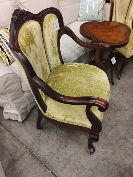 Victorian Green Velvet Chair 169002.