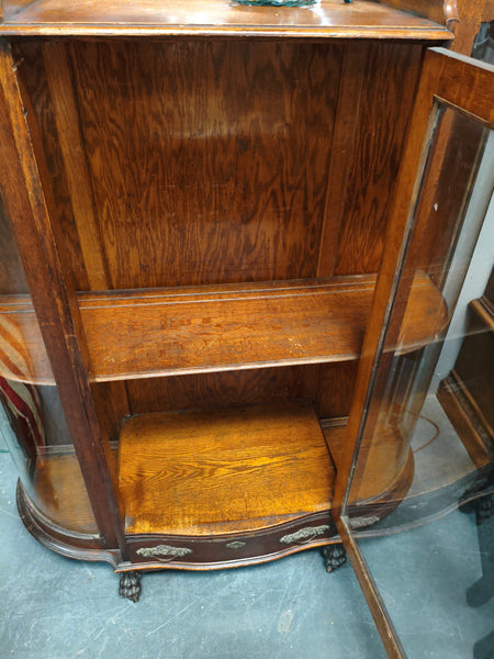 Antique Bow Front Cabinet 175216.