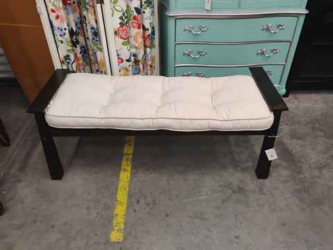 Black Bench w/ Cushion 168991.